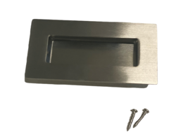 Deurgreep 120x40mm RVS