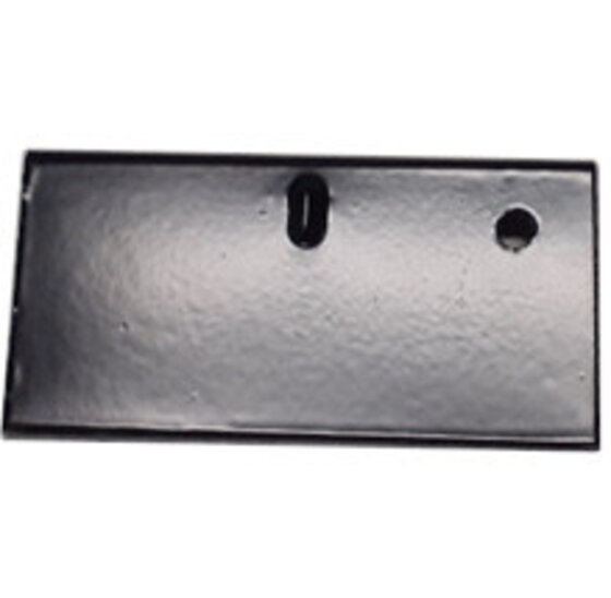 Aluminium daktrim buitenhoek 60x64mm zwart met verbindingsplaatje