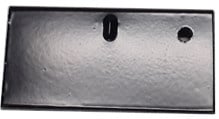 Aluminium daktrim buitenhoek 60x64mm zwart met verbindingsplaatje