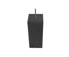 Betonpoer recht 20x20x58 cm antracietgrijs met draadeind M16