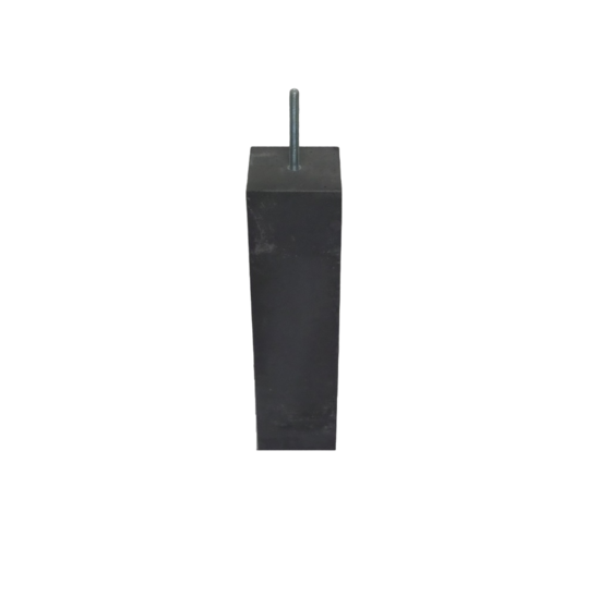 Betonpoer 150x150mm h58cm met M16 draadstang antracietgrijs 31kg