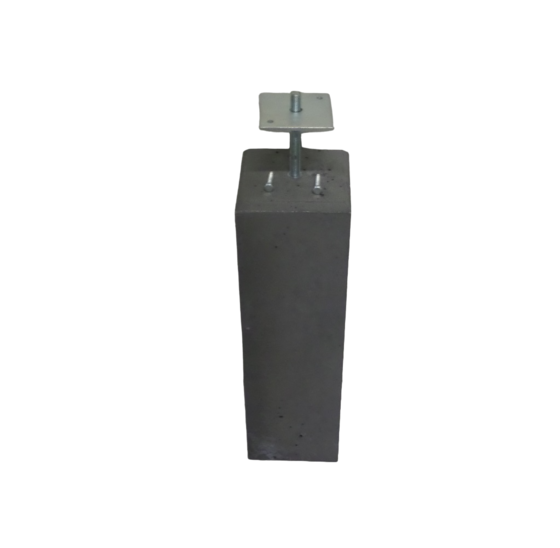 Betonpoer 58 cm hoog met verstelbare kop 17x17 cm antraciet