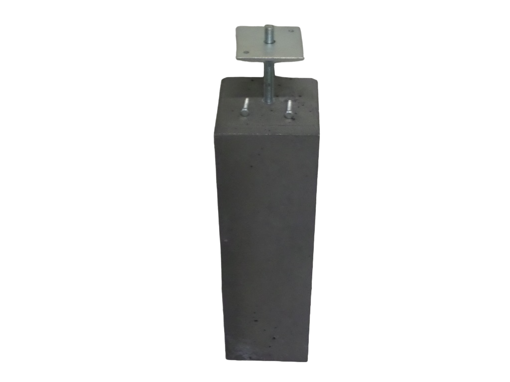 Betonpoer 58 cm hoog met verstelbare kop 17x17 cm antraciet