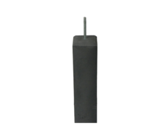 Betonpoer 58 cm hoog, 150x150 naar 120x120 mm, recht antraciet