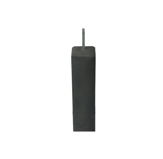 Betonpoer 58 cm hoog, 150x150 naar 120x120 mm, recht antraciet