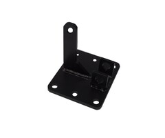 Beslag voor poortautomatisatie 150x130mm [8mm ]Zwart gepoedercoat