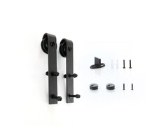 Aanvullend deurpakket Recht model Zwart gepoedercoat