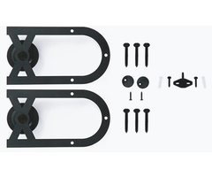 Aanvullend deurpakket Hoefijzer model Zwart gepoedercoat