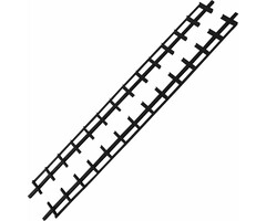 Flex Fence 165 cm Draaibare Lamellen Zwart - 2 stuks