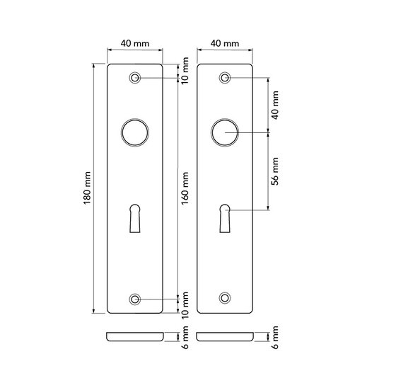 HP Deurschild Sleutel