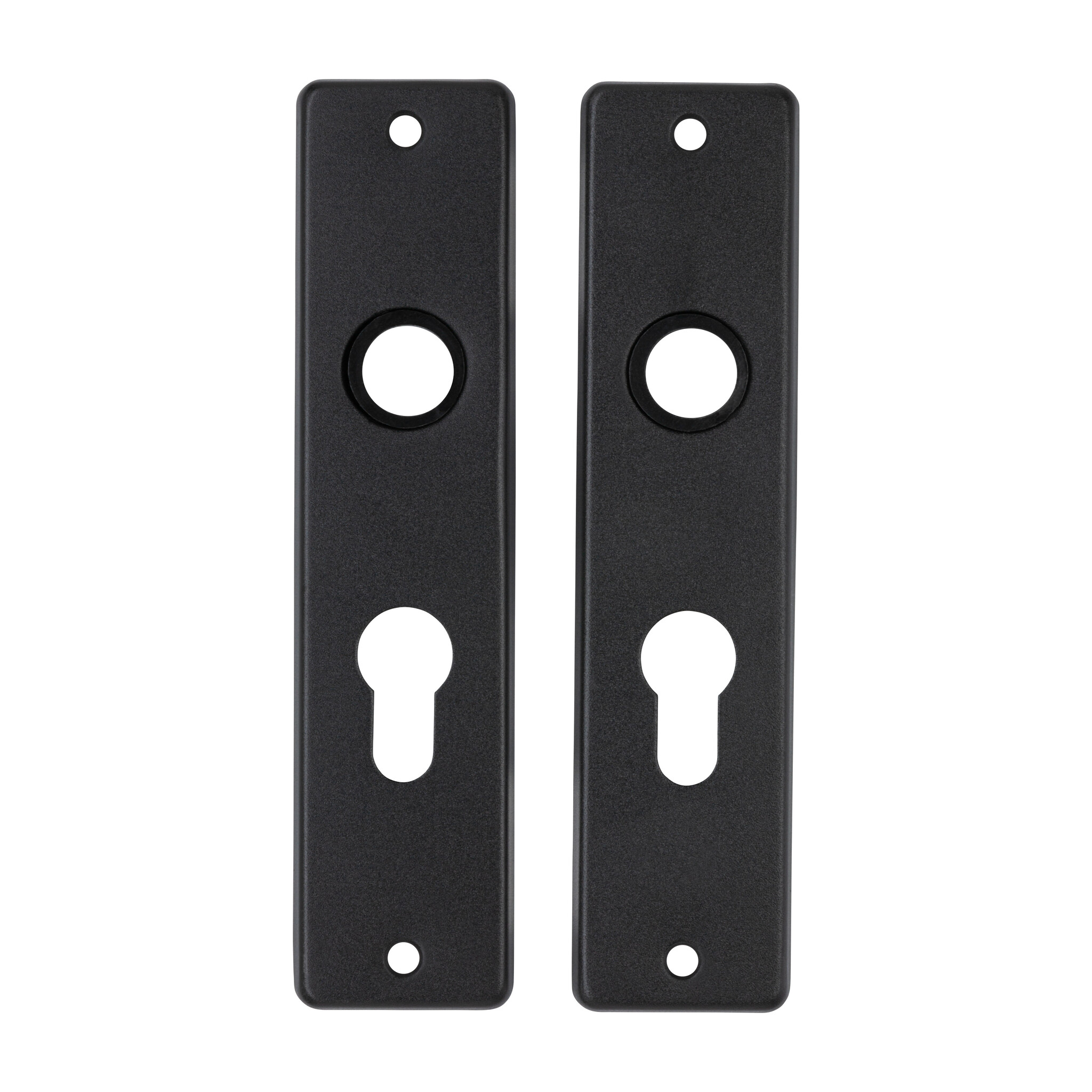 HP Deurschild Kort Cilinder 55mm Aluminium Zwart