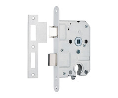 HP Inbouwdeurslot Cilinder 55mm vz witte voorplaat