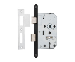 HP Inbouwdeurslot Sleutel 55mm vz zwarte voorplaat