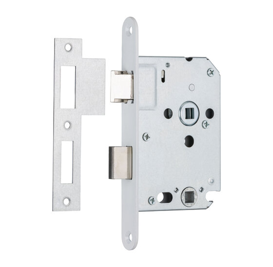 HP Inbouwdeurslot Toilet 55mm vz witte voorplaat