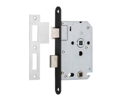 Inbouwdeurslot Toilet 55mm vz zwarte voorplaat