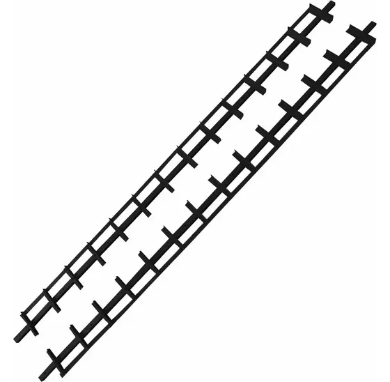 Flex Fence schutting 220 cm hoog met draaibare lamellen zwart compleet