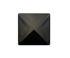 Paalornament piramide Zwart