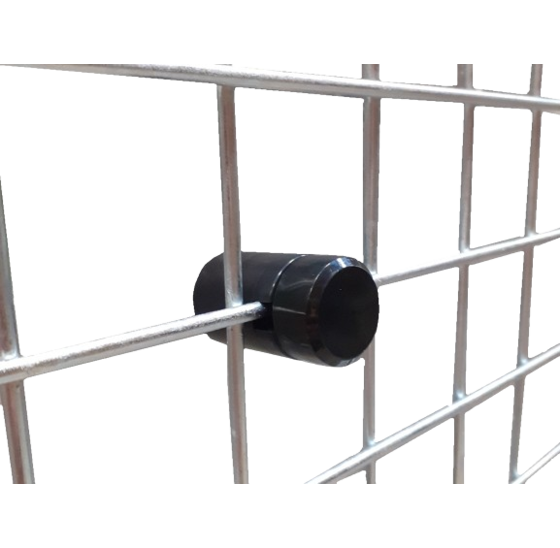 Afstandhouder 40mm zwart voor gaaspaneel, rond, draad tot 10mm (10 stuks)