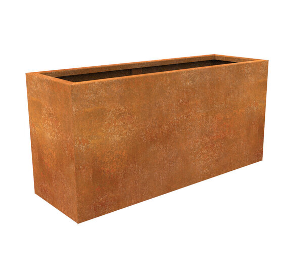 Vierkante plantenbak 40x120x40cm Cortenstaal