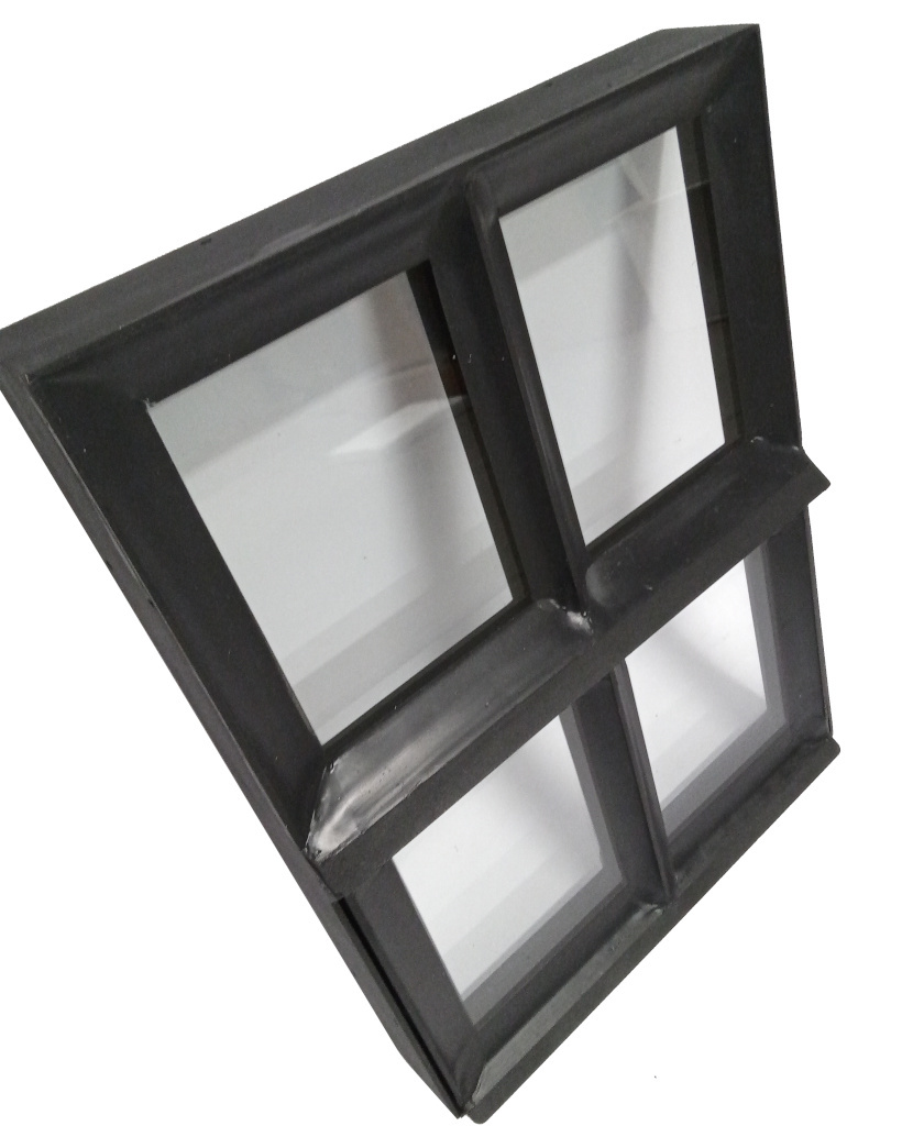 Stalen Raam 300x400mm Zwart Open Enkel glas