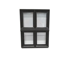 Stalen Raam 300x400mm Zwart Open Enkel glas