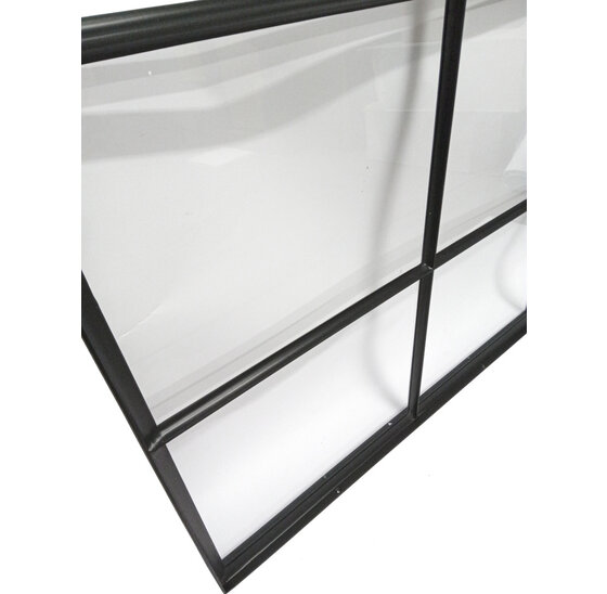Stalen raam 980x820mm zwart vast met enkelbeglazing 6 vakken
