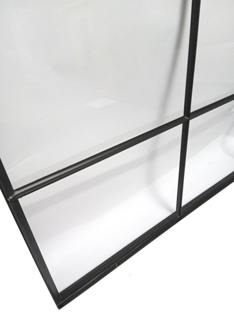 Stalen Raam 1000x1200mm Zwart Vast Enkel glas