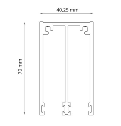 Glazen schuifpanelen 2060x2240mm