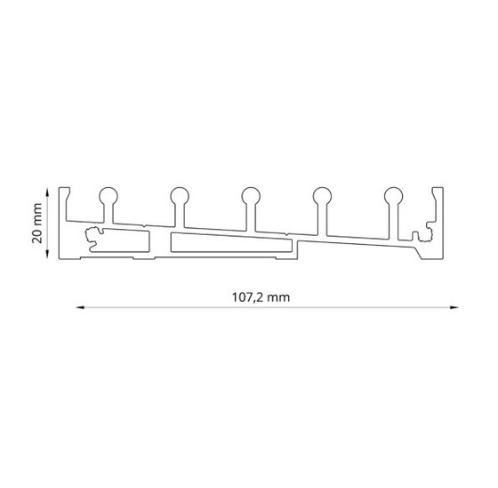 Glazen schuifpanelen 1800x2240mm