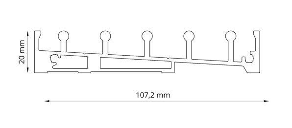 Glazen schuifpanelen 1800x2240mm
