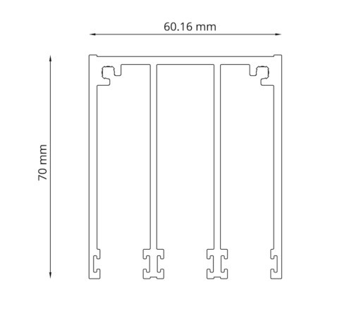 Glazen schuifpanelen 3090x2240mm