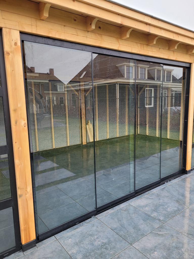 Glazen schuifpanelen 3090x2240mm