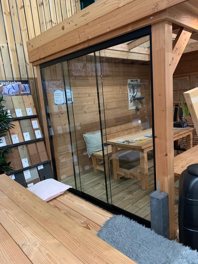 Glazen schuifpanelen 3090x2240mm