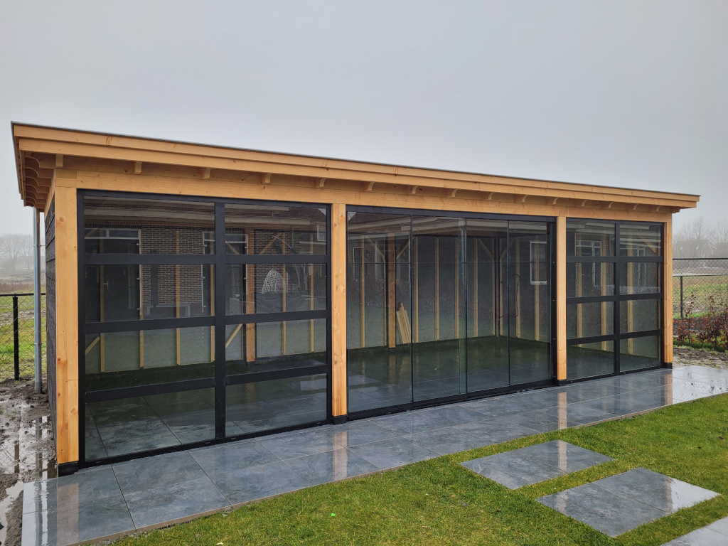 Glazen schuifpanelen 2940x2240mm