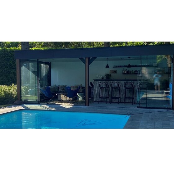 Glazen schuifpanelen 3280x2240mm