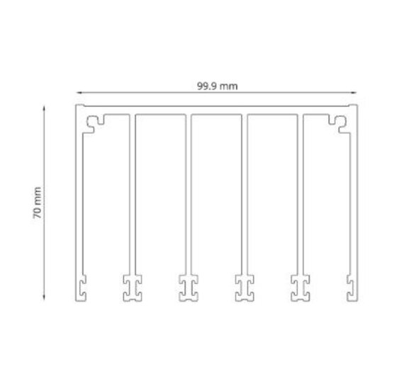 Glazen schuifpanelen 5150x2240mm