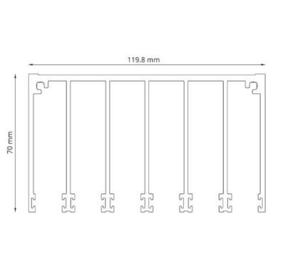 Glazen schuifpanelen 4920x2240mm