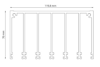 Glazen schuifpanelen 5880x2240mm