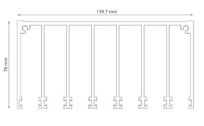 Glazen schuifpanelen 6300x2240mm
