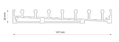 Glazen schuifpanelen 6300x2240mm