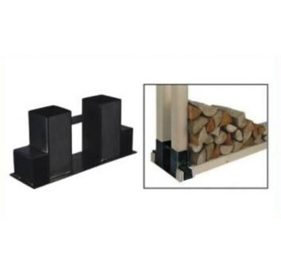 Houtrekverbinding 350x100x150mm Zwart gepoedercoat - 2 stuks