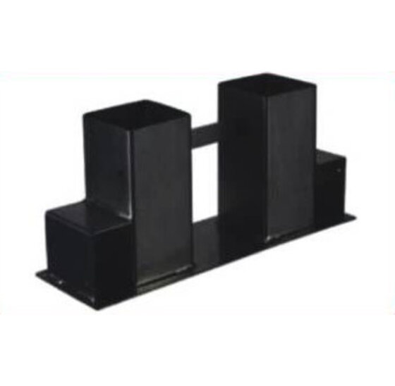 Houtrekverbinding 350x100x150mm Zwart gepoedercoat - 2 stuks