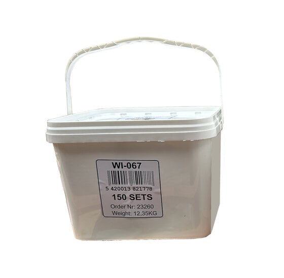 Uni Bevestigingsbeslag met patentbouten Geel Verzinkt [100mm] - 150 sets