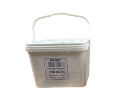 Uni Bevestigingsbeslag met patentbouten RVS [100mm] - 150 sets