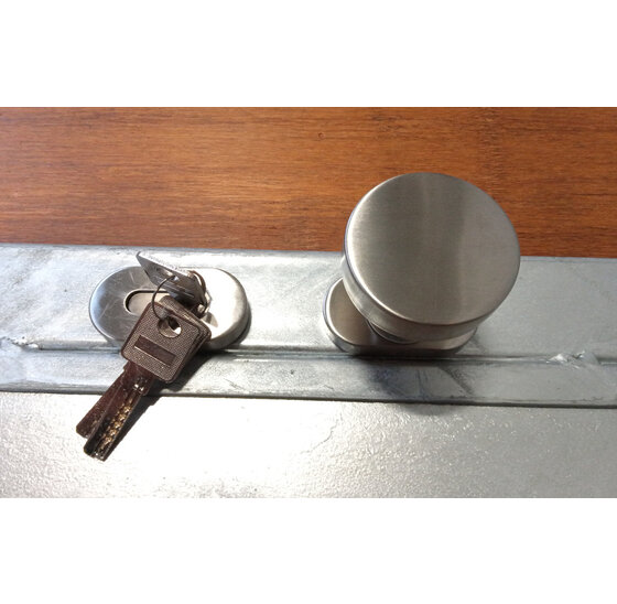 Stalraam Links Model 100x100cm Vuurverzinkt met bamboe