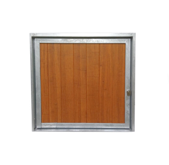 Stalraam Rechts Model 100x100cm Vuurverzinkt met bamboe