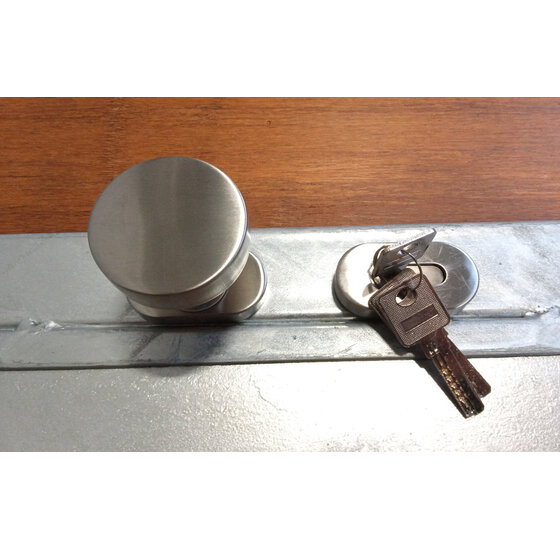 Stalraam Rechts Model 100x100cm Vuurverzinkt met bamboe