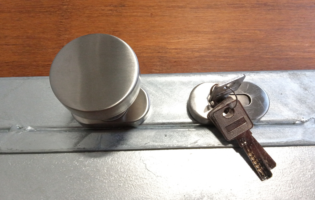 Stalraam Rechts Model 100x100cm Vuurverzinkt met bamboe