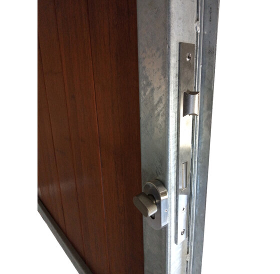 Stalraam Rechts Model 100x100cm Vuurverzinkt met bamboe