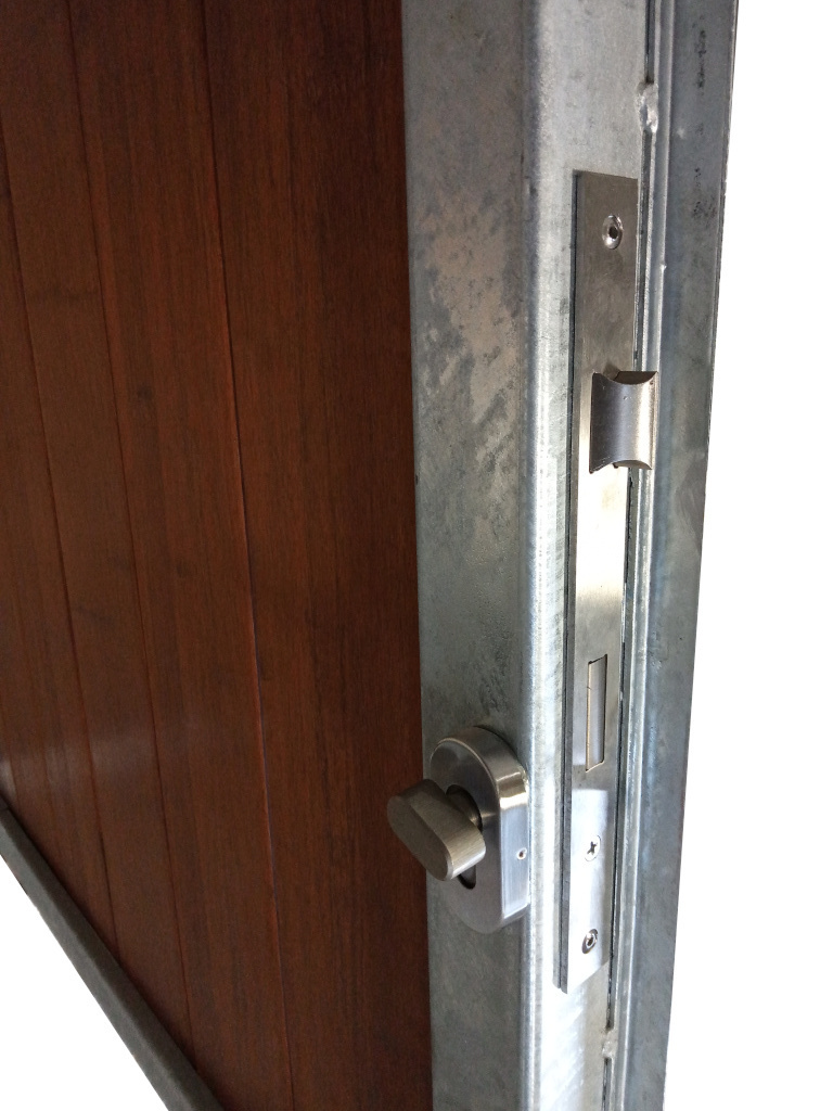 Stalraam Rechts Model 100x100cm Vuurverzinkt met bamboe